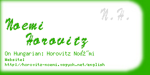 noemi horovitz business card